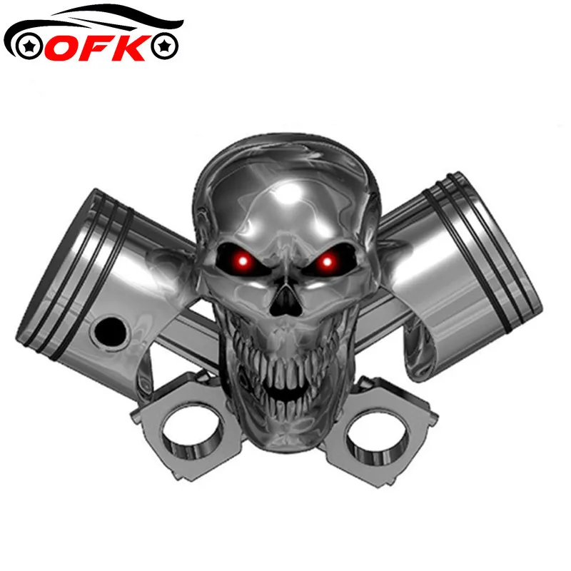 

Car Stickers Decor Motorcycle Decals Funny Skeleton Decorative Accessories Creative Sunscreen Waterproof PVC,13cm*13cm