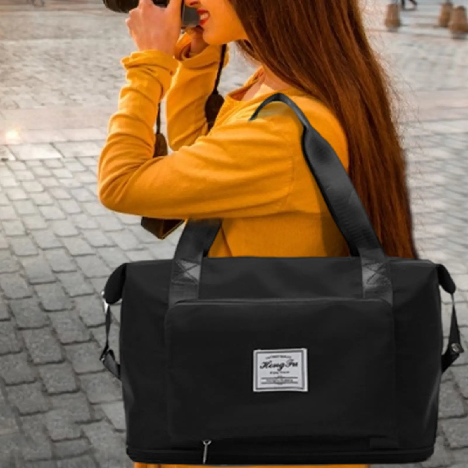 Складные вместительные женские сумки для спортзала сумка на плечо Женская