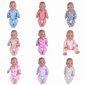 Кукольная одежда, 13 кукольных мультяшных пижам, используется для 18-дюймовых американских кукол и кукол 43 см, лучший подарок для девочек