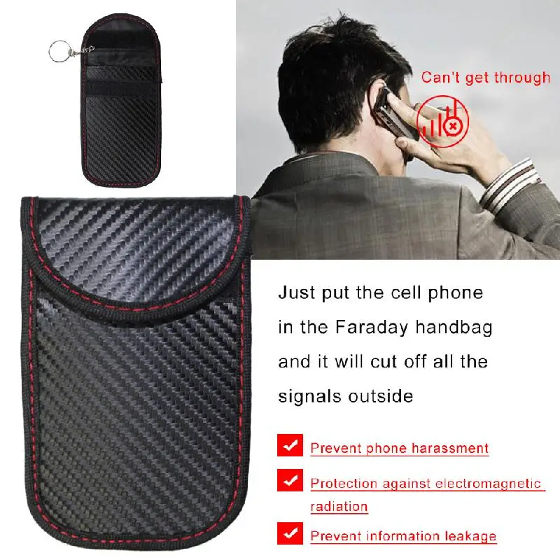 Чехол Сумка Фарадея для блокировки сигнала автомобиля защитный чехол