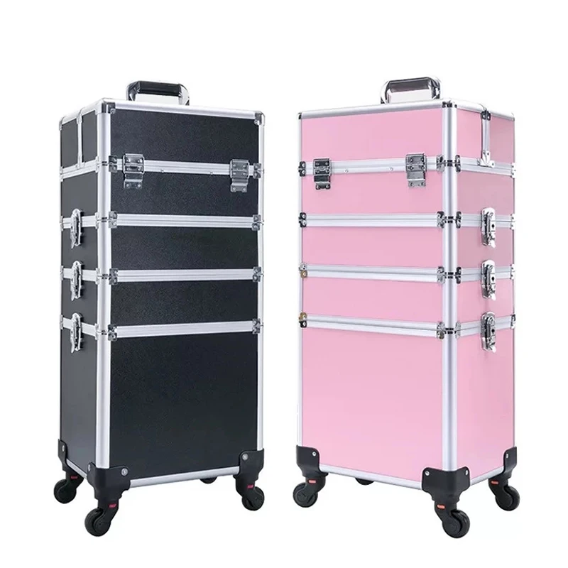 

New large capacity Trolley Cosmetic case Rolling Luggage,Nails Makeup Toolbox,Multi-layer Beauty Tattoo Salons Trolley Suitcase