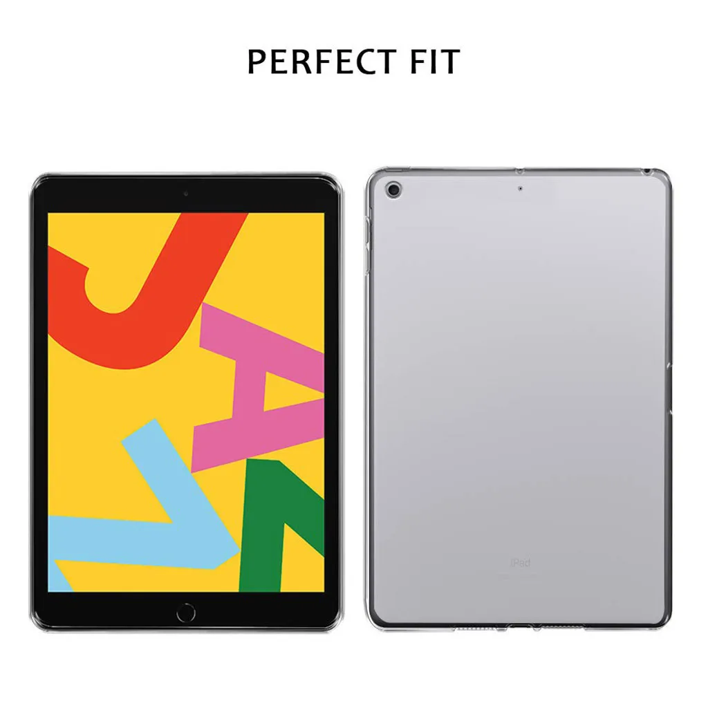 Чехол для IPad 2019 прозрачный Ультратонкий Мягкий чехол из искусственной кожи и