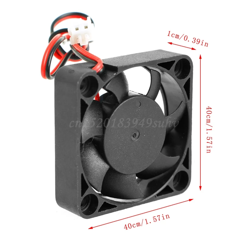 

New DC 24V 0.10A 2-Pin 40x40x10mm PC Computer CPU System Brushless Cooling Fan 4010 hot