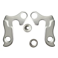 cycling bicycle derailleur hanger mtb bike rear gear convertor adapter parts aluminum alloy silver mounting bolt and nut