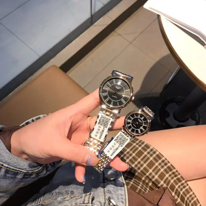 

Luxury Brand Longinesing High Quality Watch Couples Quartz Watches Steel Waterproof Valentine Gift Men and Women WristWatch