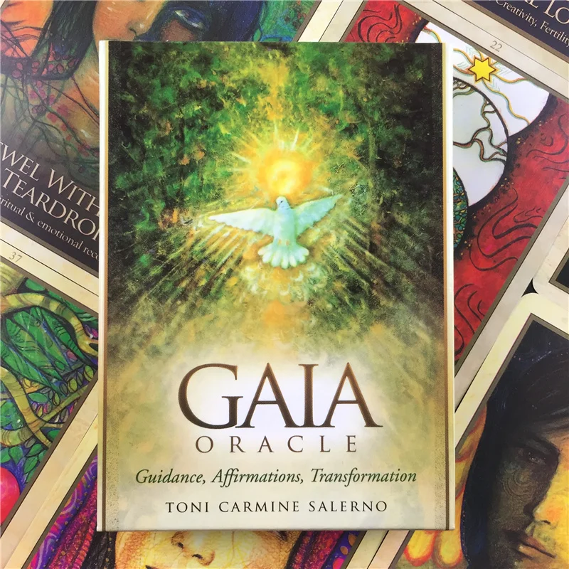 Высокое качество английская версия Gaia Oracle карты Таро настольные игры играть в PDF