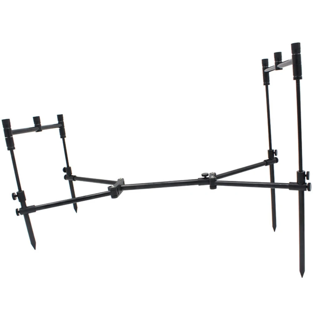 

Detachable Fishing Rod Holder Aluminum Alloy Pole Rest Head Folding Fishing Rods Stand Use M3/8 threaded buckle Fishing Tools