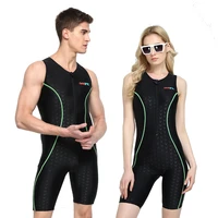 womens one piece professional waterproof sports swimwear athlete sport swimsuit men quick dry racing beach wear bathing suit