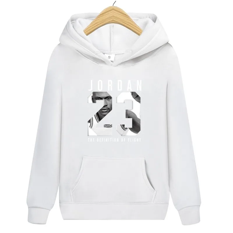 Хит, новинка JORDAN 23, толстовка с буквенным принтом, мужские толстовки, модная одноцветная толстовка с капюшоном, мужской пуловер, мужские спортивные костюмы, Мужское пальто - Цвет: white   024