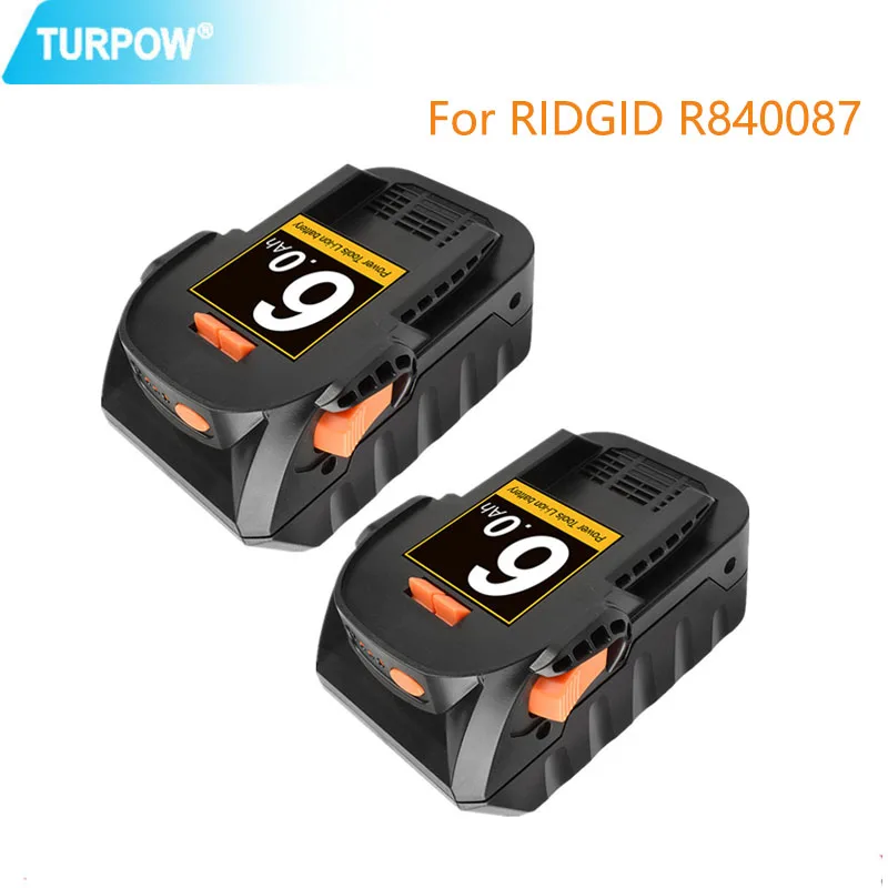 Сменный аккумулятор 6 0 Ач для RIDGID R840087R840083 R840085 R840086 перезаряжаемый литий-ионный 18