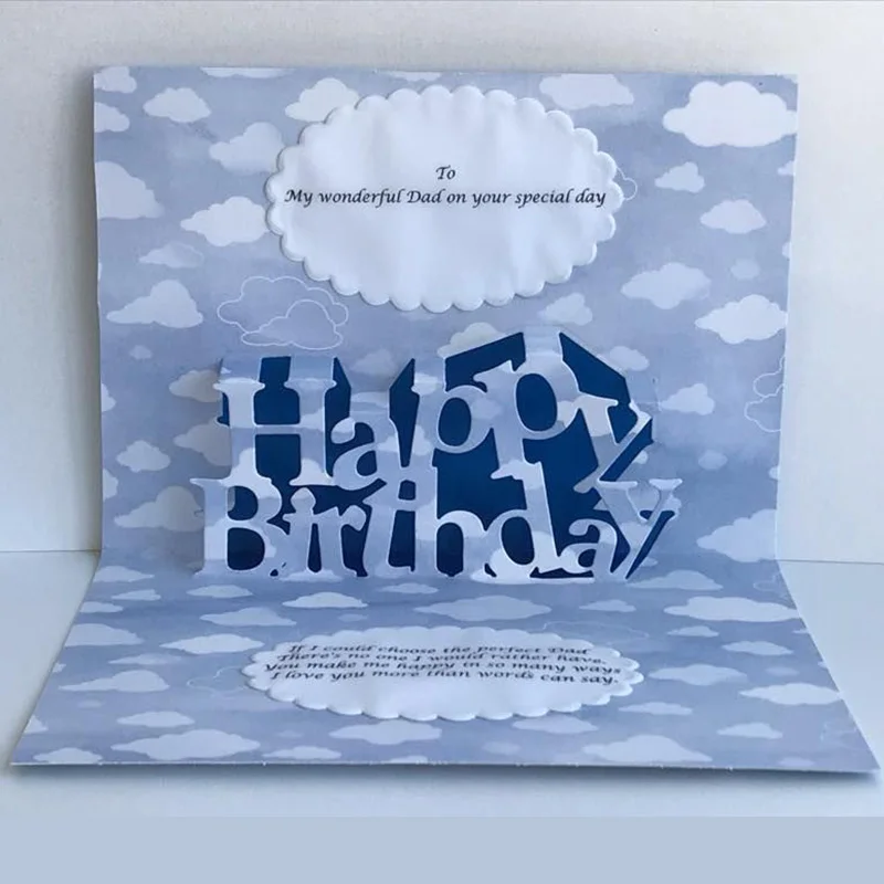 Happy Birthday Metal Cutting Dies Word Die Cuts For Card Making DIY Scrapbook Decoration New 2019 Embossed Crafts Cards | Дом и сад
