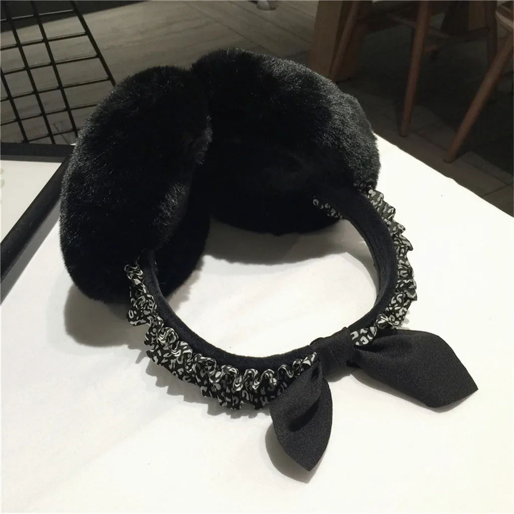 Женские забавные теплые зимние Ультра мягкие и утолщенные наушники из