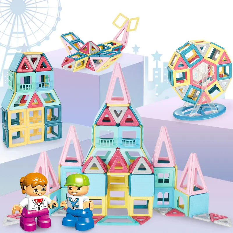 Новинка 2019 цветные магнитные блоки макарон игрушки для детей набор магнитных