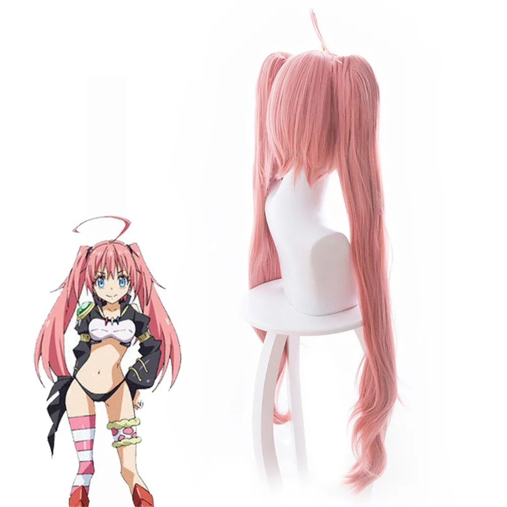Парик для косплея Tensei Shitara Slime Datta Ken парик костюма милим Нава с розовыми