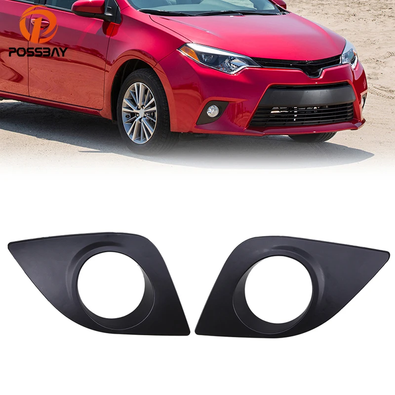 Posbay противотуманный светильник крышка решетки для Toyota Corolla(Eco Eco Plus L LE) 2014 2015 2016