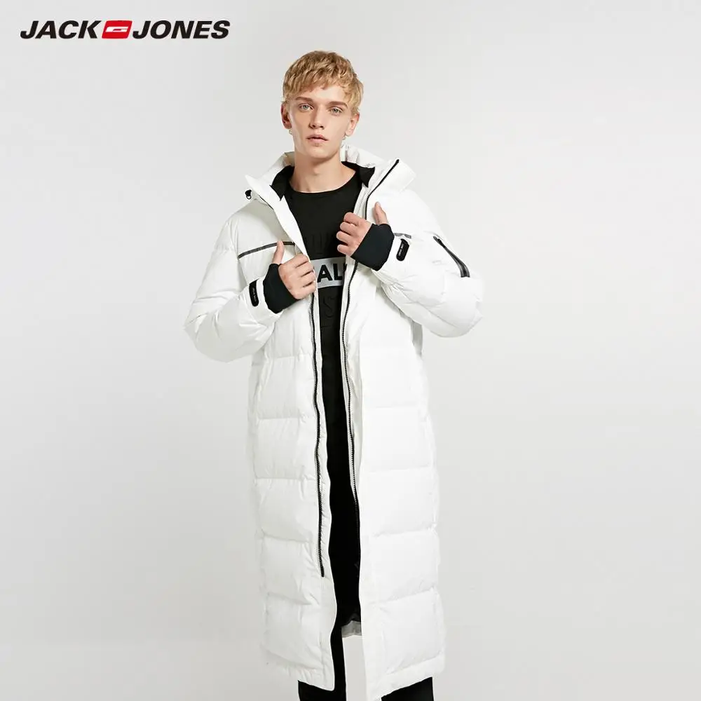 JackJones, Мужская зимняя длинная куртка-пуховик с капюшоном, парка, пальто, модная верхняя одежда для мужчин, 218312516