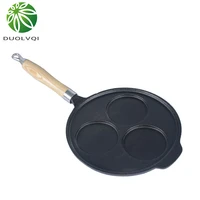 nonstick 3holes egg breakfast grill pan without pot cover health pan egg cooking tools kitchen supplies home appliance