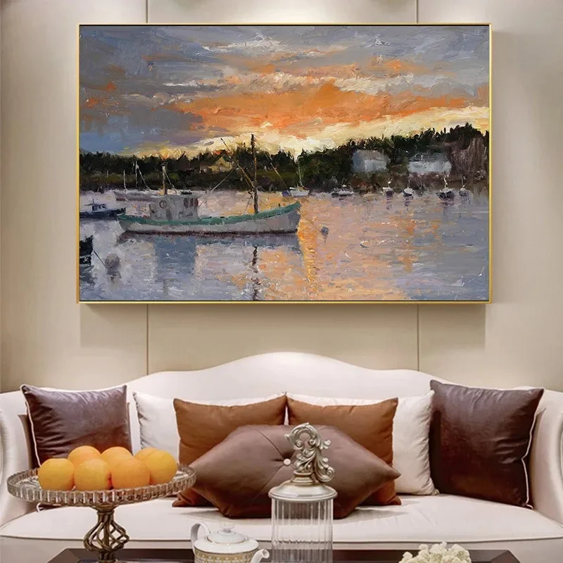 

Canvas Painting Impression Landscape Sunset Seascape Wall for Living Room Posters and Prints Art Posters and Prints Home Decor