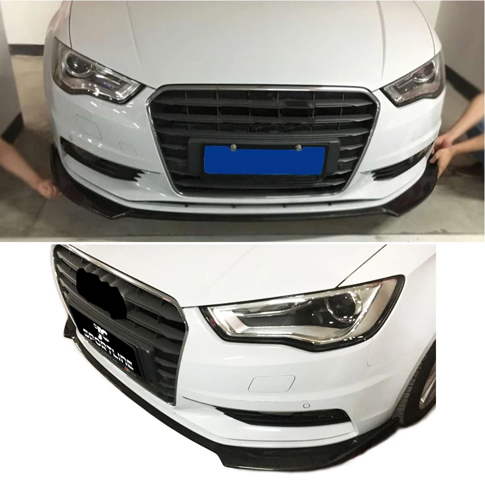 Спойлер для переднего бампера спойлер Audi A3 Sedan Standard только 2013 2014 2015 2016|front lip spoiler|lip