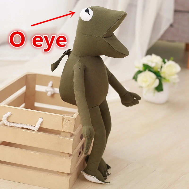 O eye 45 см ArmyGreen лягушка аниме kawaill готовая лягушка модные плюшевые игрушки Детский мультфильм день рождения для девочек Подарки - Цвет: O eye