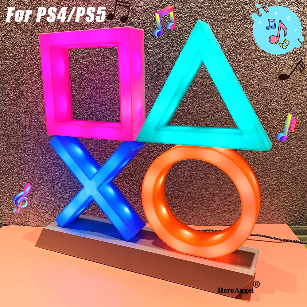 

Voice Control Game Icon Light for PS4/PS5 Replacement Game Lampstand LED Light Game Accessories Dropshipping