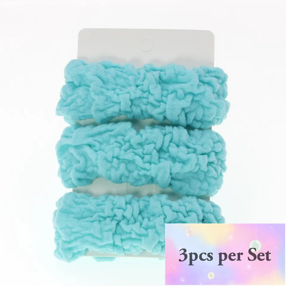 3pcs Blue Женские украшения, головной убор, резинки для волос, резинки для волос для девушек, аксессуары для волос для женщин, резинки для волос, резинки - Цвет: 3pcs Blue