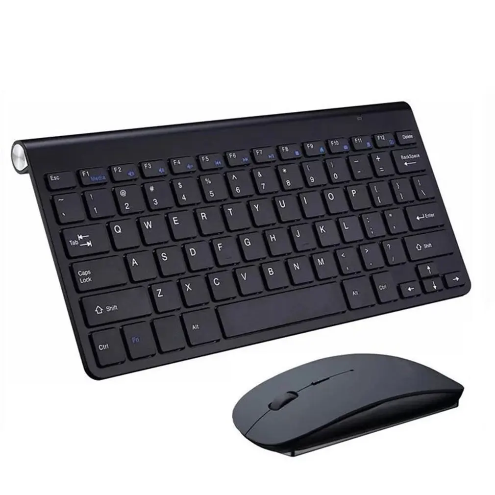 

2.4G Full-Size Slim Thin Wireless Keyboard and Mouse Combo Protable Mini Multimedia Keyboard Mice Set Detachable For Laptop PC