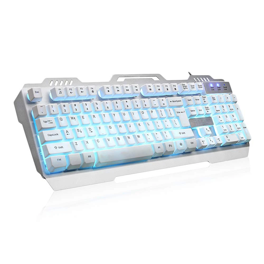 Проводная Механическая игровая клавиатура K12 светодиодный экран с подсветкой 104