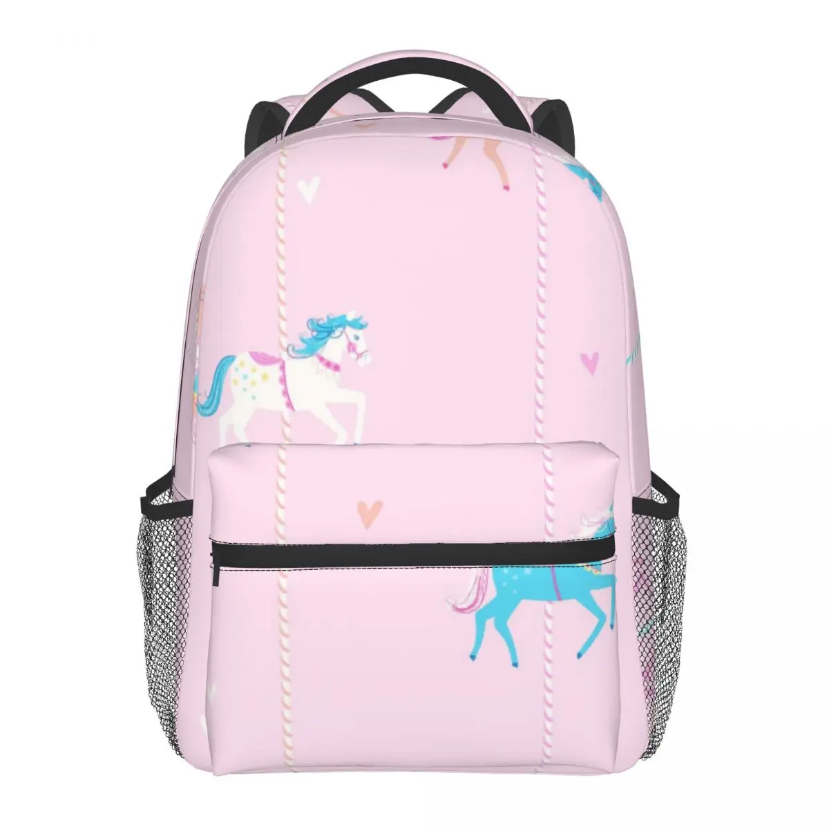 

Pink Unicorns Casual Daypack Travel School Bag with Pockets for Women College
