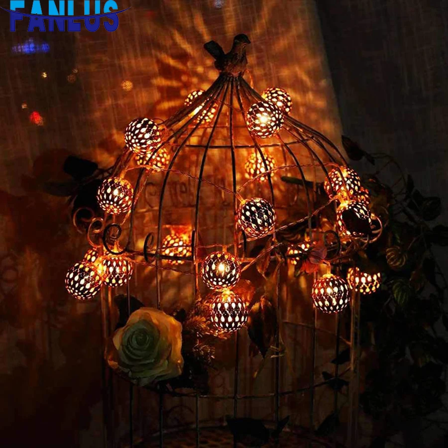 Светодиодная лента в виде марокканского шара декоративный шнурок стиле ИД