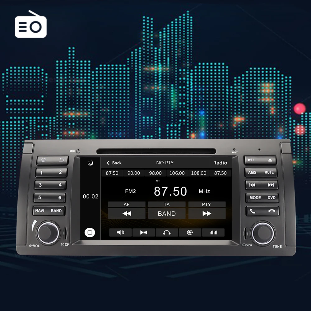 Eunavi 1 Din автомобильный DVD-плеер для BMW E39 E53 X5 Range rover 7 дюймов стерео радио GPS