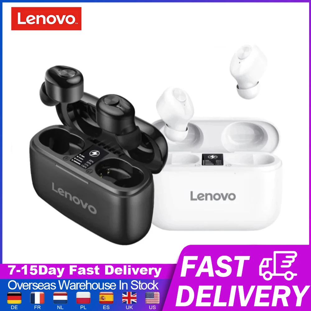 

Lenovo HT18 Wireless Headphones Auriculares Bluetooth Touch Control TWS Bluetooth Sport Hifi Headset W/Mic 1000mAh Charging Case