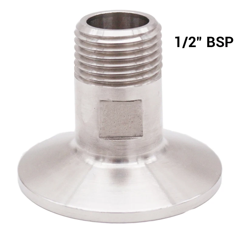1," TC x 1/2" Мужской BSP 50,5 мм OD нержавеющая сталь 304 Homebrew Клевер фитинг