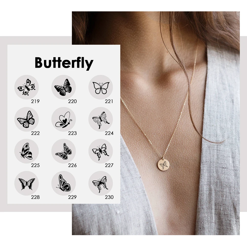 

JUJIE Butterfly Necklaces For Women Stainless Steel Choker Animal Pendant Necklace Jewelry Wholesale/Dropshipping 2021