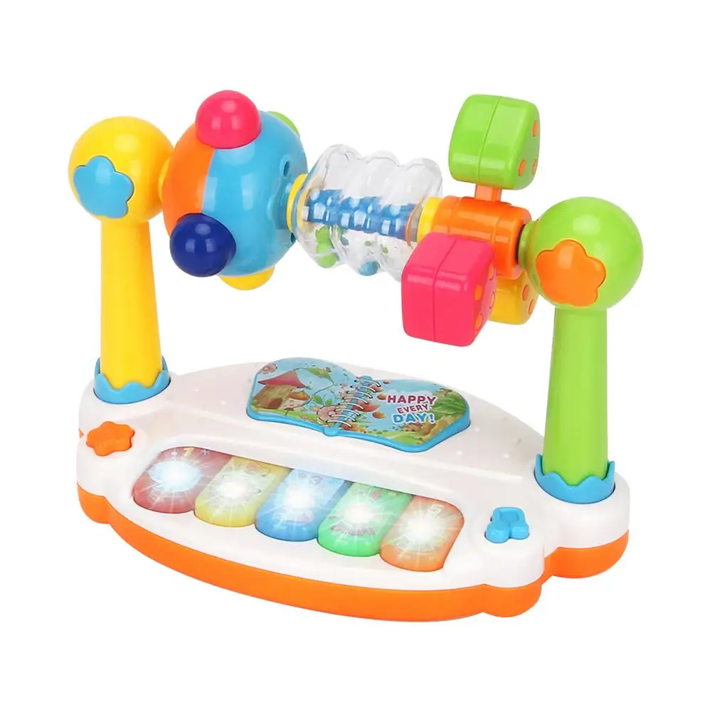 

Children Educational Toy Rotating Music Piano Animals Sounding Keyboard Baby Playing Kids Gift Musical Instruments Montessori Le