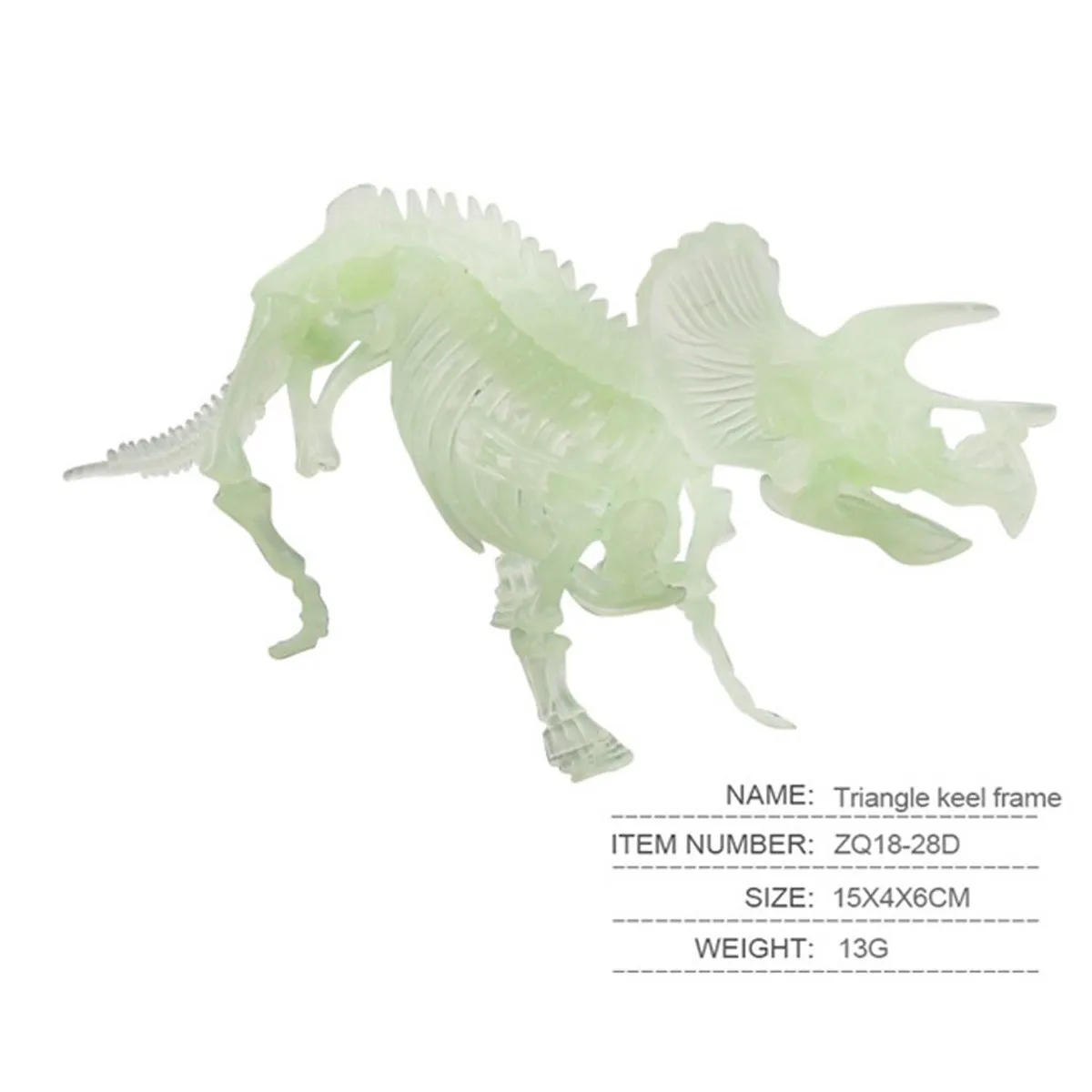 

Simulated Dinosaurs Bones Luminous Human Skeleton Model Halloween Toy Masquerade Party Great for counting Perfect free shipping