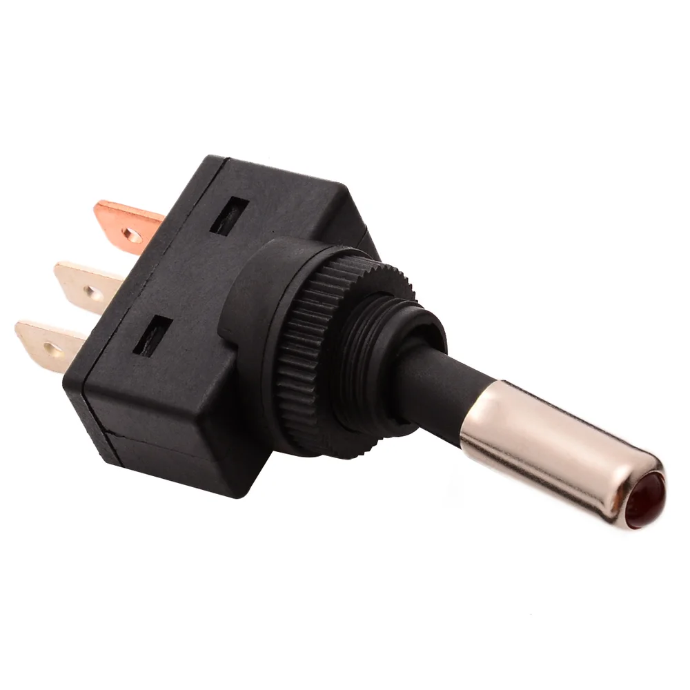 10 шт 12V 20A автомобиль красный светодиодный светильник тумблер 3 Pin SPST
