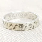 В ретро-стиле, принт в виде одуванчиков, живопись дамское кольцо вам место среди полевые цветы; Модные простые женские Кольцо из сплава, ювелирное изделие, подарок