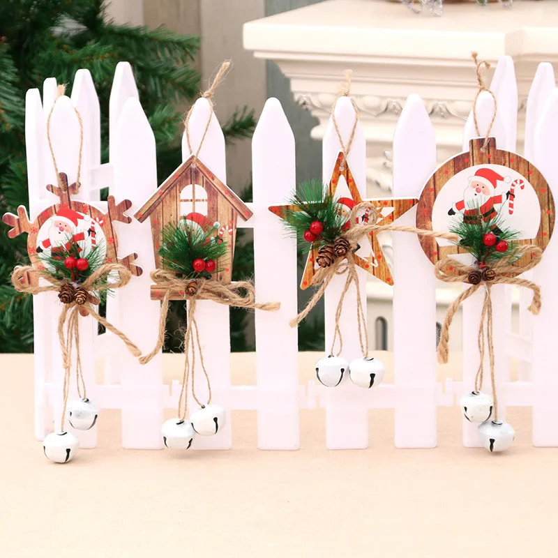 Рождественская елка украшения кулон орнамент с колокольчиком Рождество