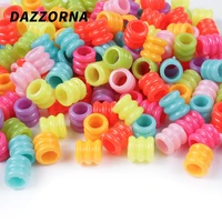 100200300500pcs acrylic large hole beads for children children beads for jewelry making diy handmade bracelets necklace mixed