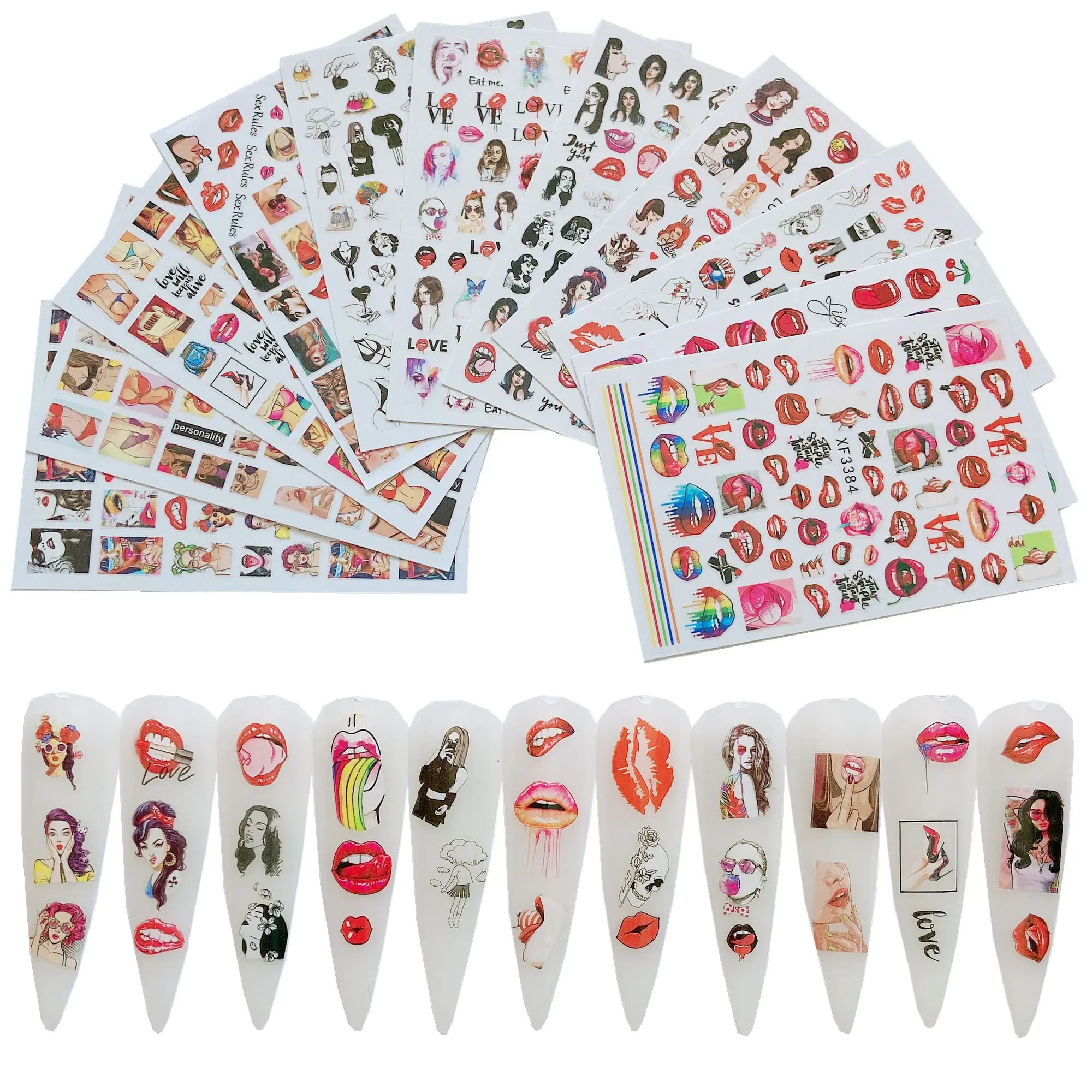 Набор наклеек для дизайна ногтей NAIL ANGEL