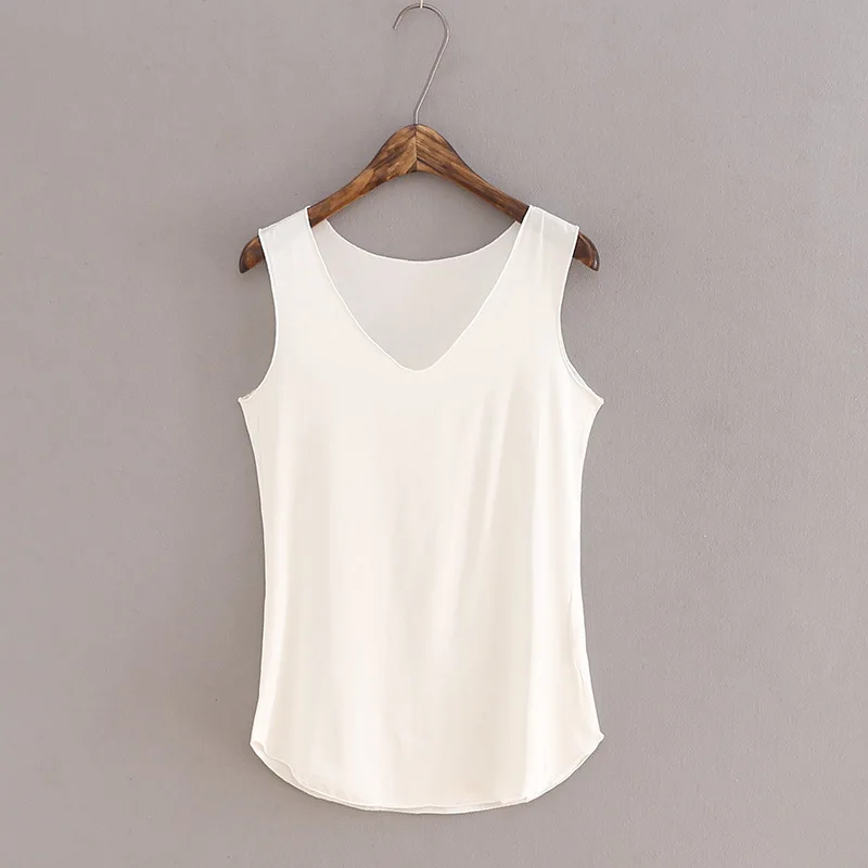 

Factory direct sales modal vest loose large size v-neck sling women thin outer wear versatile sleeveless bottoming shirt