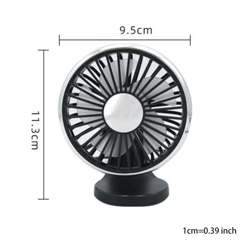 

Universal 5V USB Powered 3-Speed Car Dashboard Mini Fan for SUV RV Auto T21A