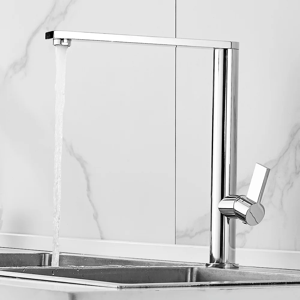 

Kitchen Sink Faucet Mixer 360 Degree Rotation Water Purification Tap Single Handle Single Hole Cold Hot Water Kitchen Mixer Tap
