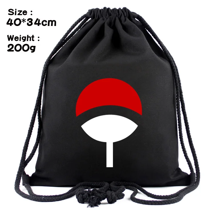 Anime Narutoo Bag Drawstring printing Canvas Bags For boys girls Backpacks School Travel Gift | Багаж и сумки