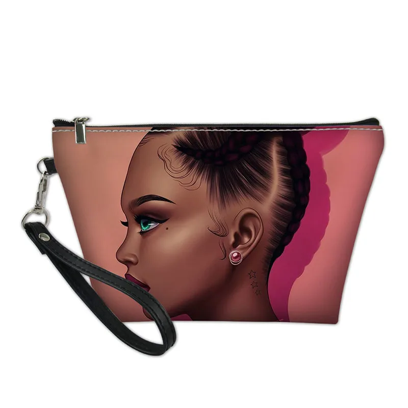 

Косметичка HYCOOL для женщин, милая Повседневная Дамская сумочка с Африканской девушкой и принтом звезд, модная женская портативная дорожная ...
