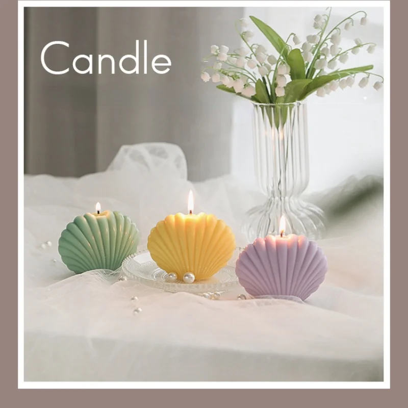 3D форма в форме ракушки виде свечи Пластиковая сделай сам для торта кондитерских