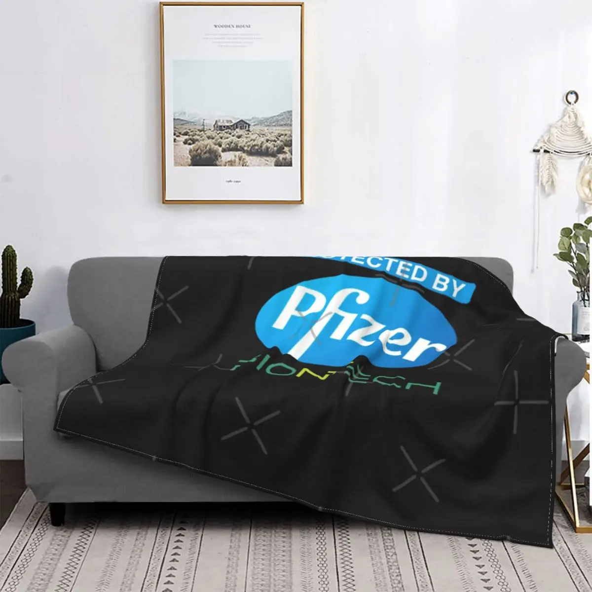 

Protección por Pfizer Biontech, 1 manta, colcha, cama a cuadros, toalla de playa, doble Manta, toalla de playa de lujo