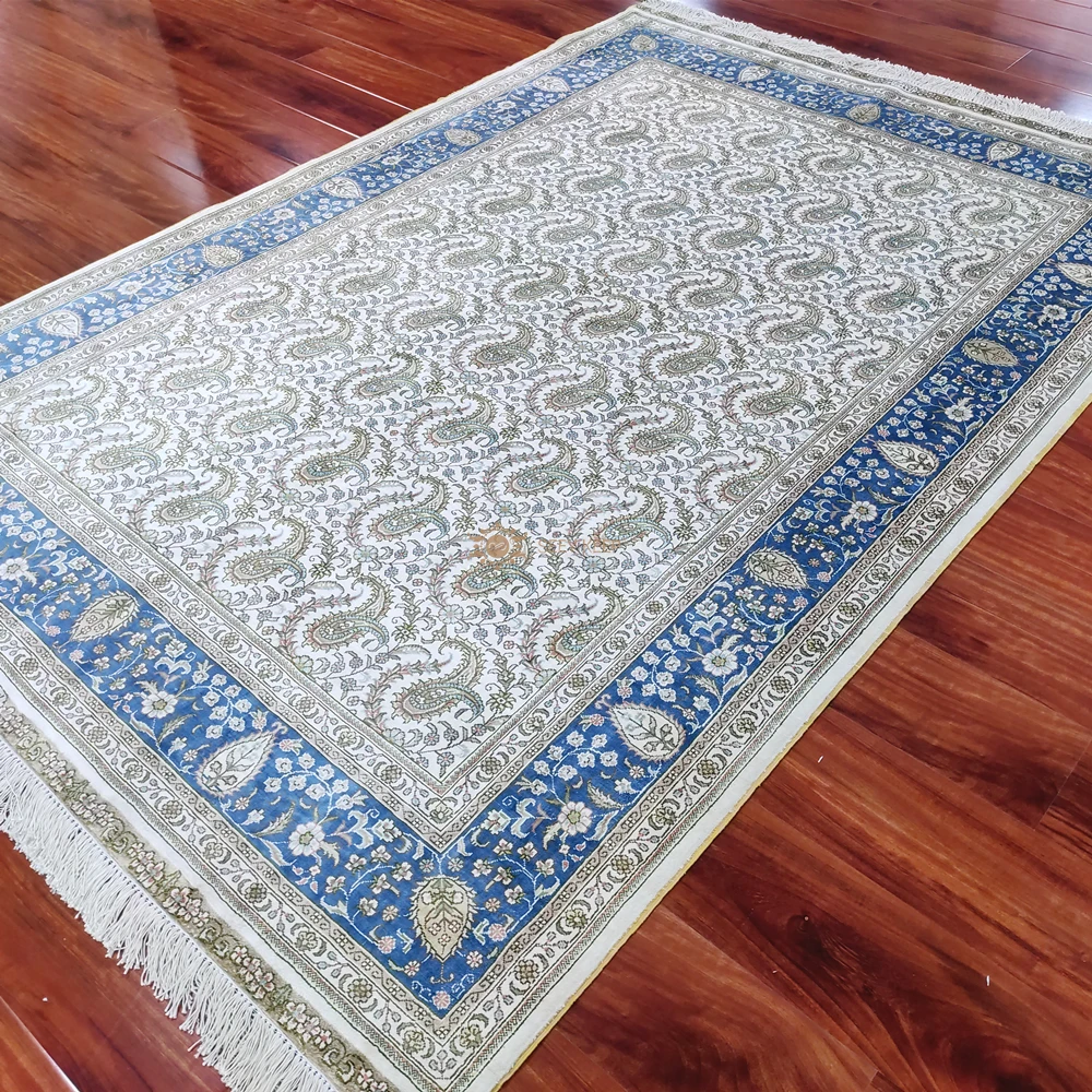 Seeykeep™4.5x6.5ft прямоугольник из чистого шелка ручной работы Шелковый светильник