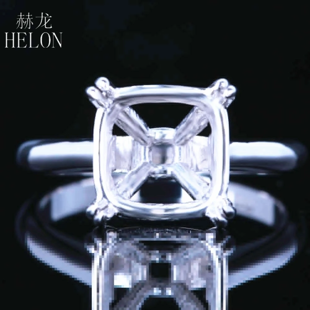 Женское кольцо с полукреплением HELON однотонное обручальное 10x10 мм из белого